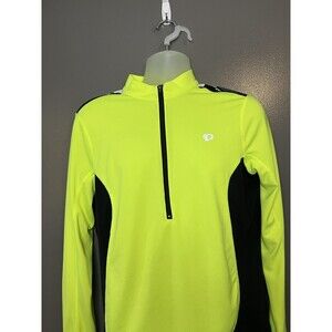 Pearl Izumi Select Cycling Jersey Mens Large Yellow Black Long Sleeve Reflective